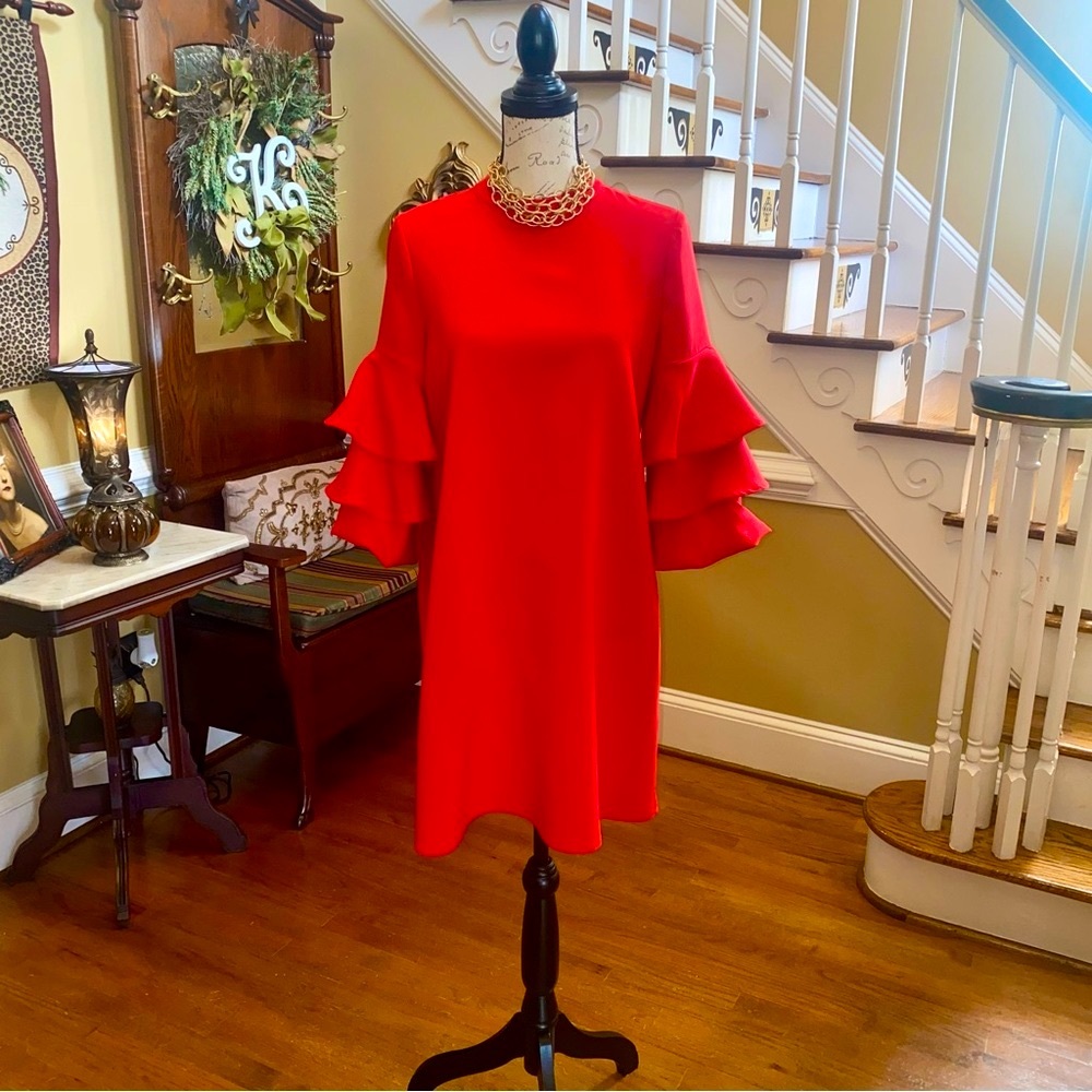 Catherine Malandrino red statement dress